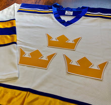 Laden Sie das Bild in den Galerie-Viewer, Individuelle Hockey-Trikots mit einem aufgestickten Twill-Wappen des schwedischen Teams
