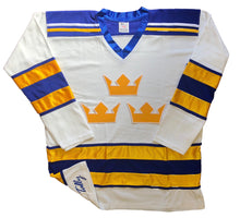 Laden Sie das Bild in den Galerie-Viewer, Individuelle Hockey-Trikots mit einem aufgestickten Twill-Wappen des schwedischen Teams
