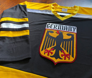 Custom Hockey Jerseys with a Germany Twill Logo