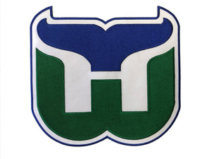 The Whalers embroidered twill logo