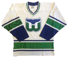 Load image into Gallery viewer, Custom hockey jerseys with the Whalers logo

