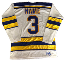 Load image into Gallery viewer, Custom Hockey Jerseys with a Team Sweden Embroidered Twill Crest
