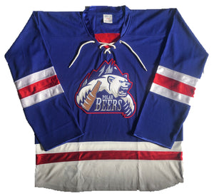 Custom Hockey Jerseys with the Polar Beers Twill Logo
