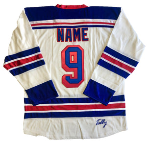 Custom Hockey Jerseys with the Ice-O-Topes Embroidered Twill Logo