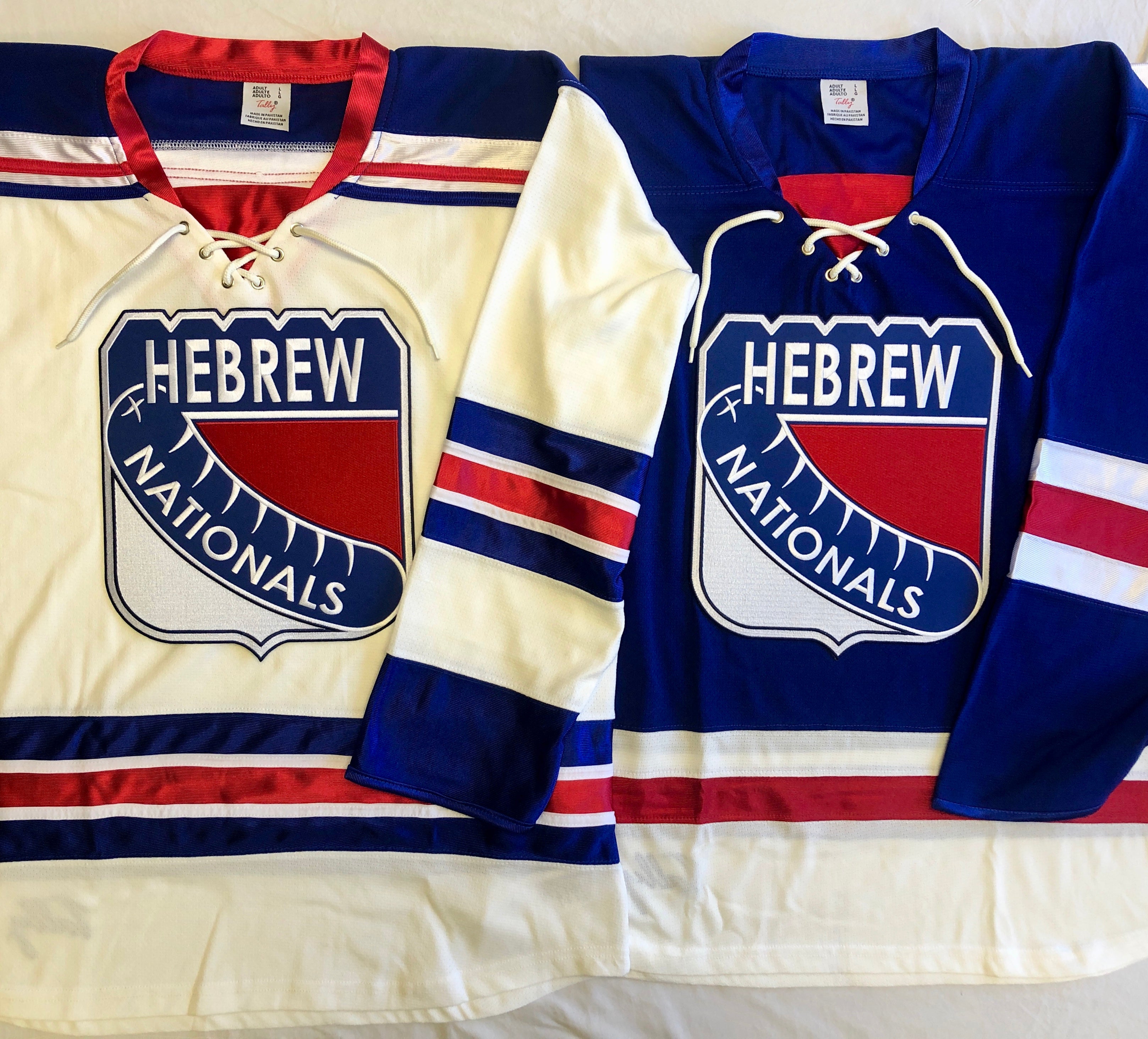 Custom Hockey Jerseys with Rangers in Twill Letters – Tally Hockey