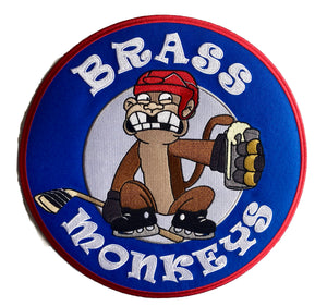 The Brass Monkeys embroidered twill logo