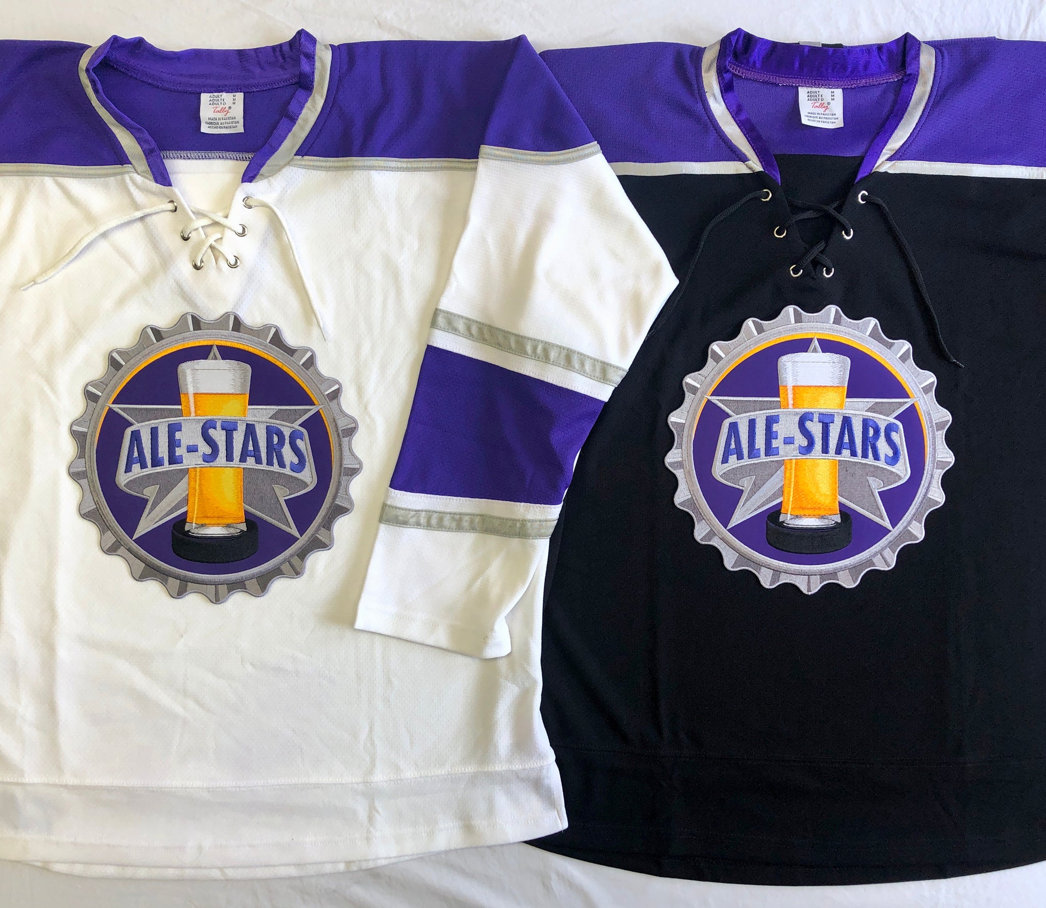 Custom Gold Purple-White Hockey Jersey Discount