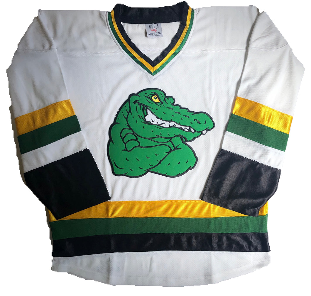 Custom hockey jerseys with the Gators logo