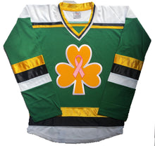 Load image into Gallery viewer, Custom hockey jerseys with 3 Leaf Clover embroidered twill crest
