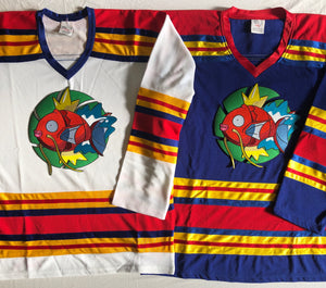 Custom hockey jerseys with a Fish logo