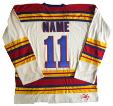 Load image into Gallery viewer, Custom hockey jerseys with the Scouts embroidered twill team logo.
