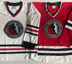 Custom hockey jerseys with the Hockey Hall of Fame logo