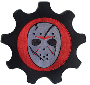 The Scar Goalie Mask embroidered twill team logo.