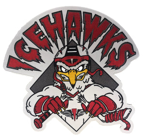 The Icehawks embroidered twill logo