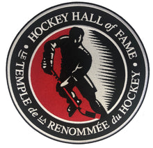 Load image into Gallery viewer, The embroidered twill Hockey Hall of Fame logo
