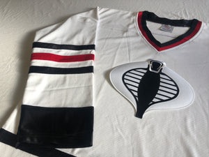 Custom hockey jerseys with the Cobra logo