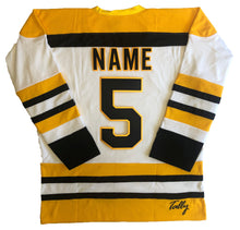 Load image into Gallery viewer, Custom hockey jersey with &quot;R&quot; embroidered twill team logo
